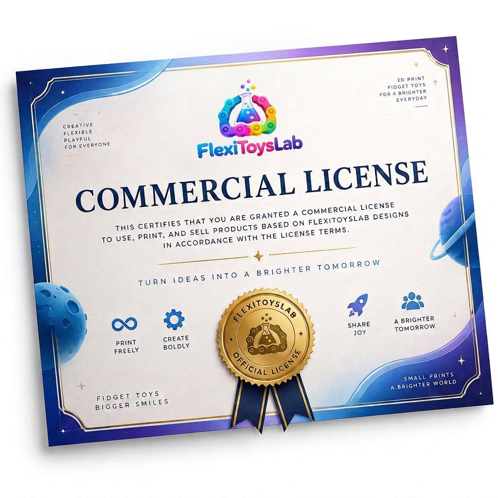 Printable Commercial License Certificate mockup